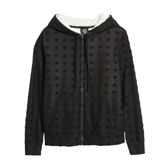 BOBEAU Flocked Zip Hoodie - Picture 3 of 8